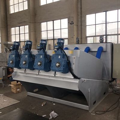5m3/H Paslanmaz Çelik Vidalı İstifleyici Su Ürünleri Spiral Çamur Kurutucu