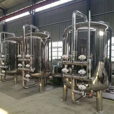 30m3/H Karbon Çelik Aktif Karbon Filtre Nehir Yeraltı Suyu Sığ Kum Multimedya Filtresi