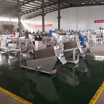Kimya Tesisi için 50m3 / H Vidalı Pres Çamur Susuzlaştırma Makinesi