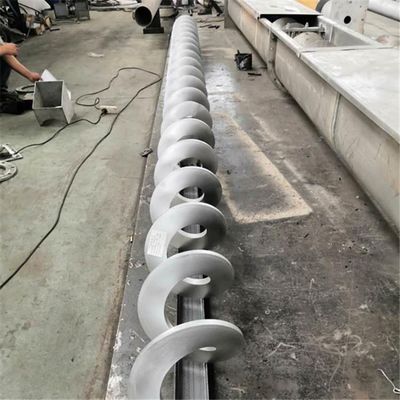 Karbon Çelik Çamur Vidalı Konveyör Kuru Toz Endüstriyel Spiral Taşıma