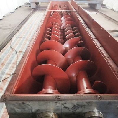 304 Paslanmaz Çelik Çamur Vidalı Konveyör U Şekilli
