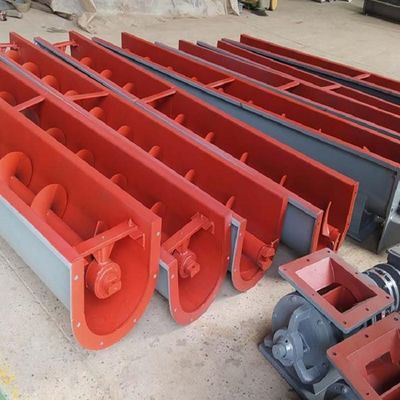304 Paslanmaz Çelik Çamur Vidalı Konveyör U Şekilli