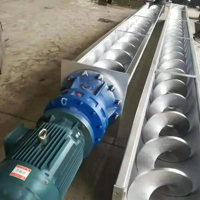 Paslanmaz Çelik Şaftsız Pelet Vidalı Konveyör Çimento Spiral Burgu