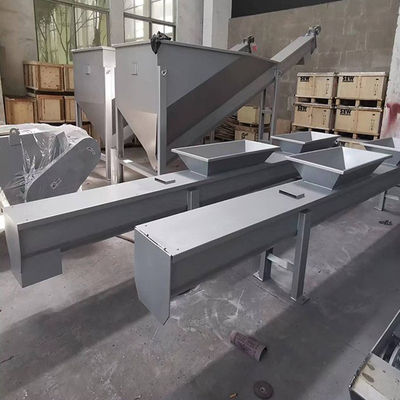 Hayvan Yemi Pulverize Kömür Kireç İçin Şaftsız U Şekilli SS Çimento Vidalı Konveyör