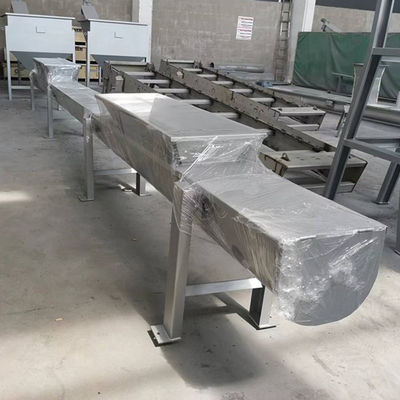 Hayvan Yemi Pulverize Kömür Kireç İçin Şaftsız U Şekilli SS Çimento Vidalı Konveyör