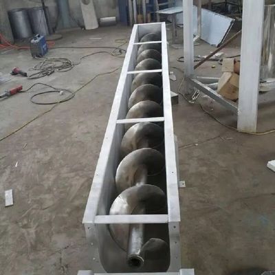 Kömür Endüstrisi için Çift Milli Yatay Paslanmaz Çelik Vidalı Konveyör 1000mm