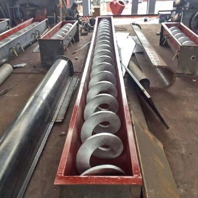 Kömür Endüstrisi için Çift Milli Yatay Paslanmaz Çelik Vidalı Konveyör 1000mm