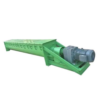 U Tipi Milsiz Çamur Tozu Burgu Vidalı Konveyör Makinesi SS316L 1-10t / h