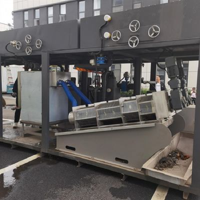 Baskı ve Boyama Fabrikası için 90-150kg / H Vidalı Pres Çamur Susuzlaştırma Makinesi