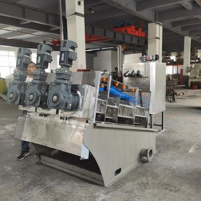 Baskı ve Boyama Fabrikası için 90-150kg / H Vidalı Pres Çamur Susuzlaştırma Makinesi