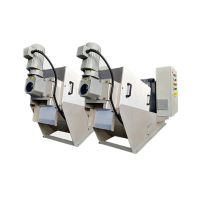 SS304 / 316 Vidalı Pres Çamur Susuzlaştırma Makinesi 2.25kw Otomatik Çalışma