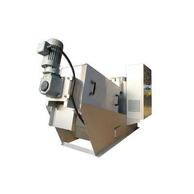 SS304 / 316 Vidalı Pres Çamur Susuzlaştırma Makinesi 2.25kw Otomatik Çalışma