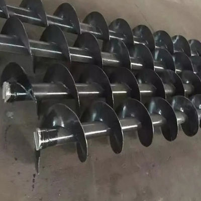 Çimento Tahıl Tozu için 1 ~ 100m Uzunluk Otomatik Karbon Çelik Şaftsız Vidalı Konveyör