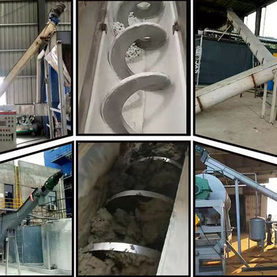 Özelleştirme 304SS Şaftsız Helezon Konveyör Şaftsız Spiral Konveyör
