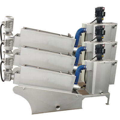 Atık Su Arıtma Çamuru Susuzlaştırma Makinesi Çok Vidalı Pres 1-2500kgs / H