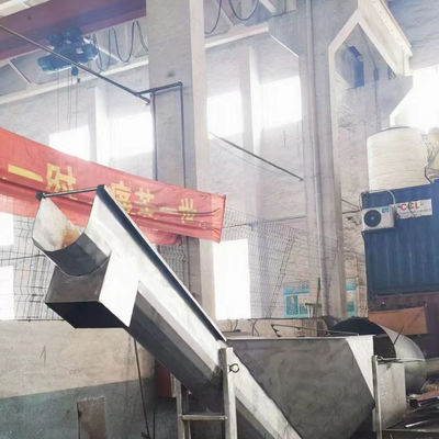 50m3 / H Karbon Çelik Şaftsız Vidalı Konveyör Otomatik Paslanmaz Çelik Spiral Konveyör