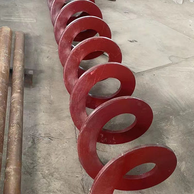 50m3 / H Karbon Çelik Şaftsız Vidalı Konveyör Otomatik Paslanmaz Çelik Spiral Konveyör