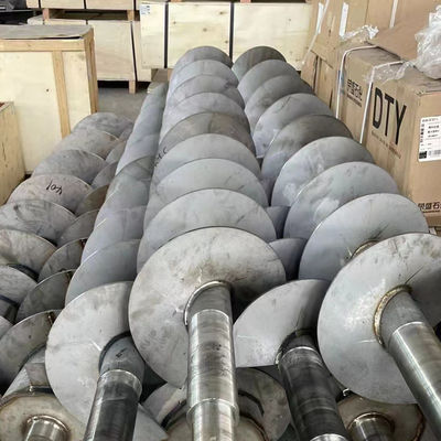 Çimento için Slag Karbon Çelik Sprial 304 Paslanmaz vida taşıyıcı