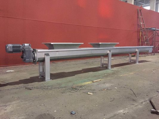 Karbon Çelik Vidalı Bantlı Konveyör, 300mm Boşaltma Vidalı Konveyör