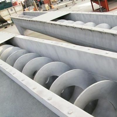 Karbon Çelik Vidalı Bantlı Konveyör, 300mm Boşaltma Vidalı Konveyör
