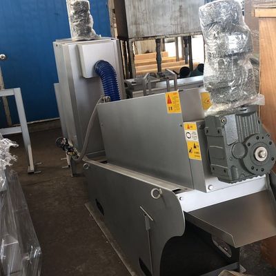 45m3 / h Vidalı Çamur Susuzlaştırma Makinesi, Karbon Çelik Susuzlaştırma Vidalı Pres Makinesi