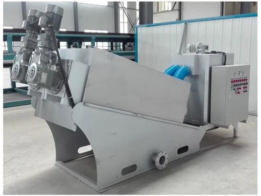 Yığılmış Vidalı Çamur Susuzlaştırma Ekipmanı İki Motorlu 200mm