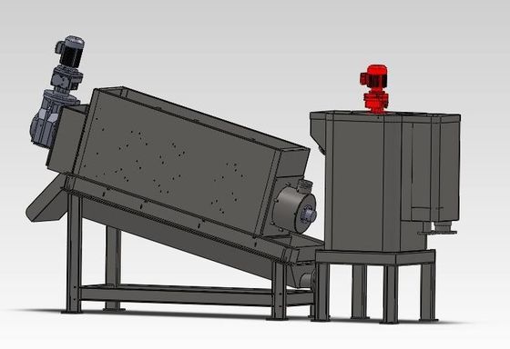 100mm Yığılmış Vidalı Çamur Susuzlaştırma Makinesi Endüstriyel Sınıf