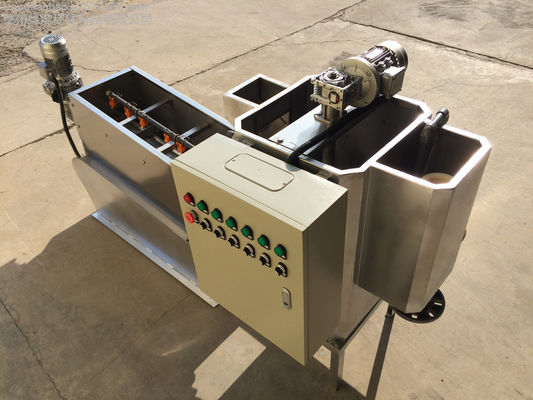 100mm Yığılmış Vidalı Çamur Susuzlaştırma Makinesi Endüstriyel Sınıf